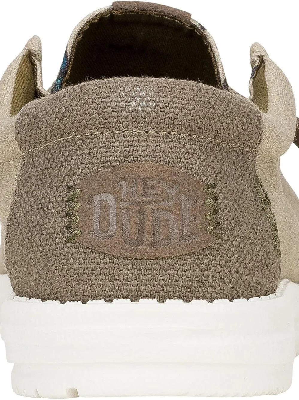 HEYDUDE Men's fish Wally Marlin Mule, Aluminum/Morel Brown shoes